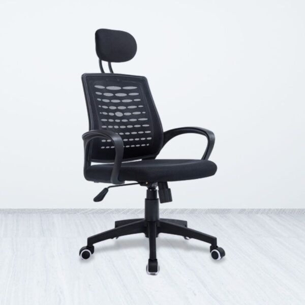 Height Adjustable Swivel Office Chair with ergonomic design and breathable fabric, perfect for modern workspaces.