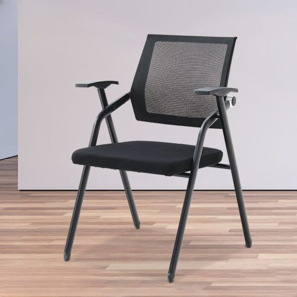 Modern Ergonomic Task Office Chair with adjustable height and breathable mesh fabric in a contemporary office setting.