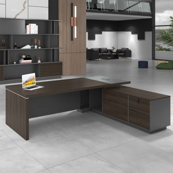 180cm x 100cm Executive Office Desk featuring a sleek design and spacious surface in a modern office setting.