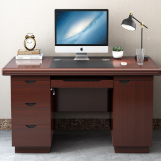 1400mm Executive Boss Writing Office Table with spacious work surface and storage drawers.