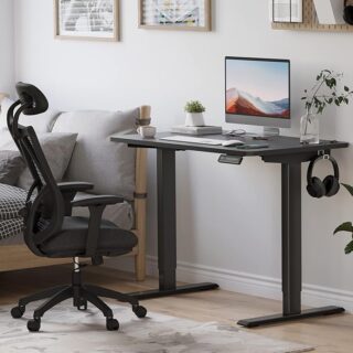 1400mm Height-Adjustable Electric Office Desk with a spacious surface and electric motor for effortless sitting or standing adjustments.