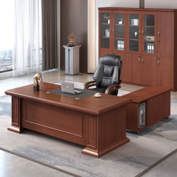 1600mm Modern Executive President Desk with spacious surface and integrated storage solutions.