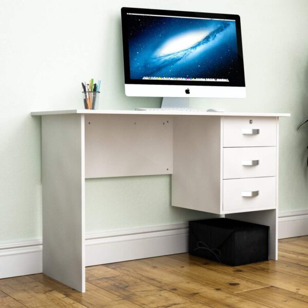 1200mm Home Office Study Computer Desk with a sleek, minimalist design, featuring a spacious work surface and storage options.