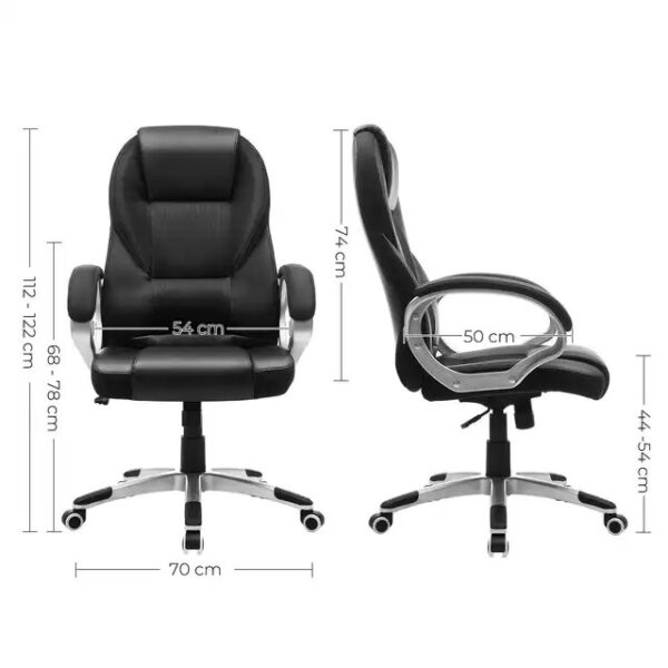 Upgrade your office with the Gucca Executive Leather Office Chair, where comfort meets elegance, and transform your workspace into a hub of productivity.