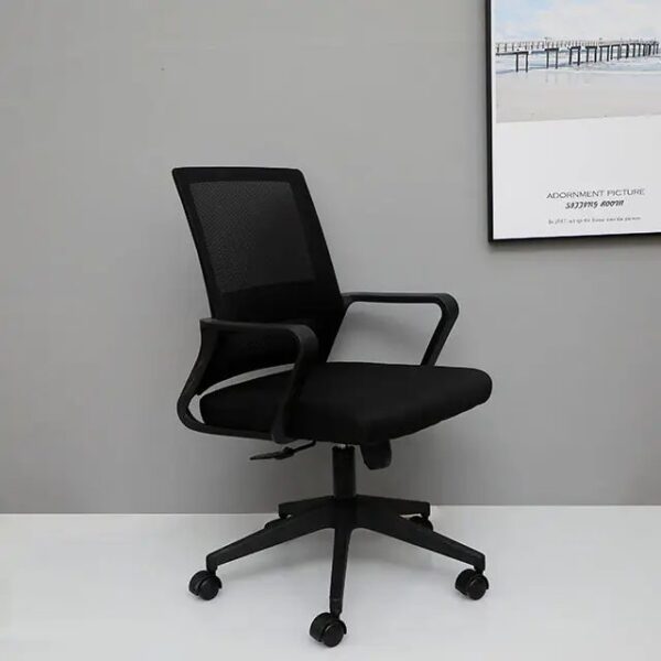 Captain Mesh Office Study Desk Chair with breathable mesh back, ergonomic seat, and adjustable height for optimal comfort and support.