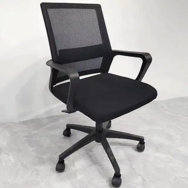 Captain Mesh Office Study Desk Chair with breathable mesh back, ergonomic seat, and adjustable height for optimal comfort and support.