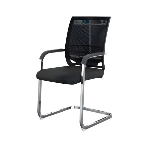 Modern Ergonomic Mesh Visitor Chair with breathable backrest, adjustable height, and cushioned seat for added comfort.