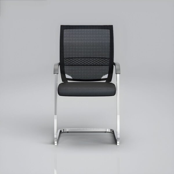 Modern Ergonomic Mesh Visitor Chair with breathable backrest, adjustable height, and cushioned seat for added comfort.