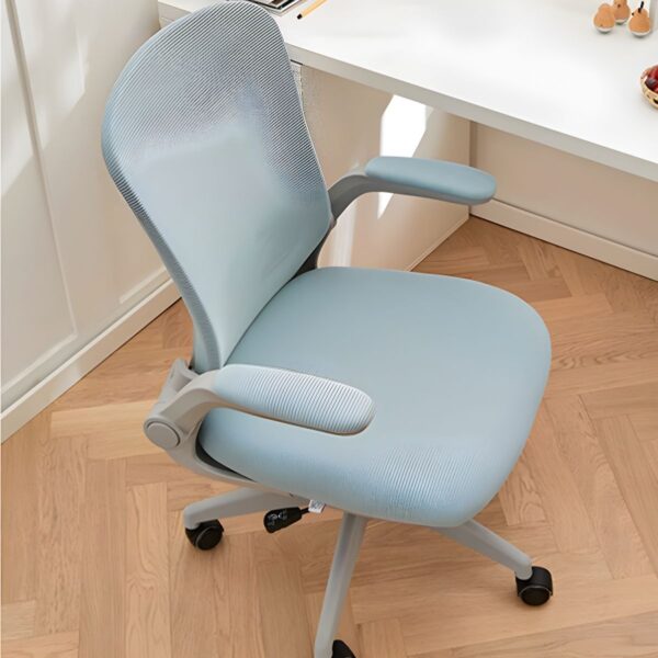 Ergonomic Mesh Office Chair with adjustable arms, breathable mesh backrest, and padded seat for comfort and support.