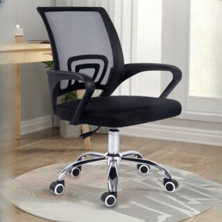 Ergonomic Clerical Mesh Home Office Chair with adjustable height, breathable mesh back, and padded seat.