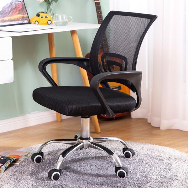 Ergonomic Clerical Mesh Home Office Chair with adjustable height, breathable mesh back, and padded seat.