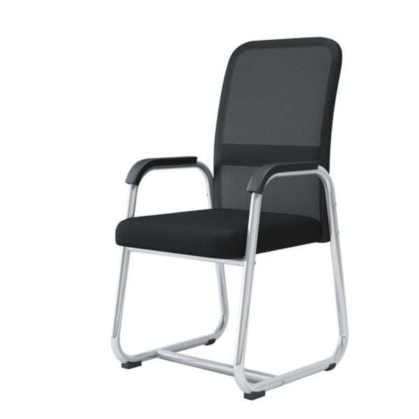 Ergonomic Upholstered Study Chair with armrests, thick padding, and a durable fabric cover for comfort and support.