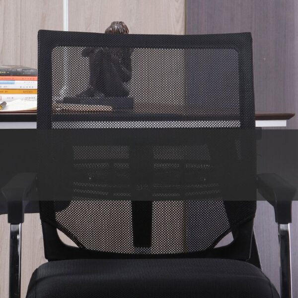 Ergonomic Mesh Conference Office Chair with lumbar support, breathable mesh back, cushioned seat, and adjustable armrests.