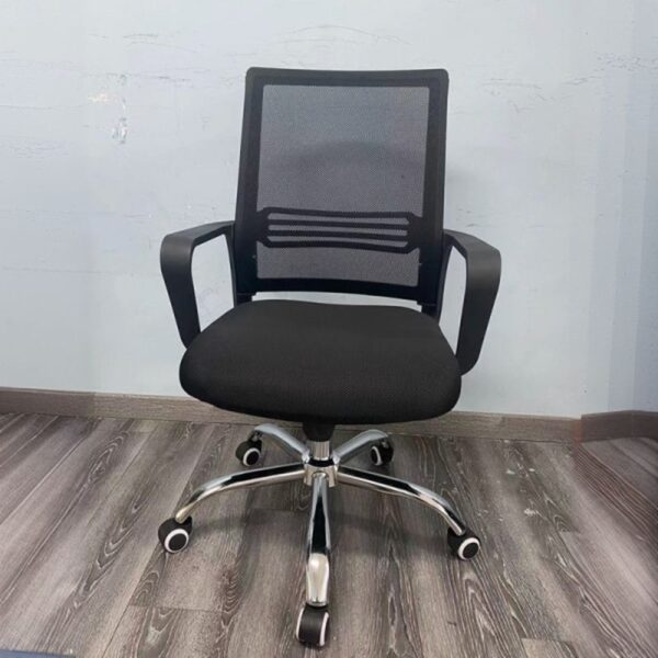 Captain Mesh Upholstered Task Chair with ergonomic design, breathable backrest, and adjustable features for comfort and support.