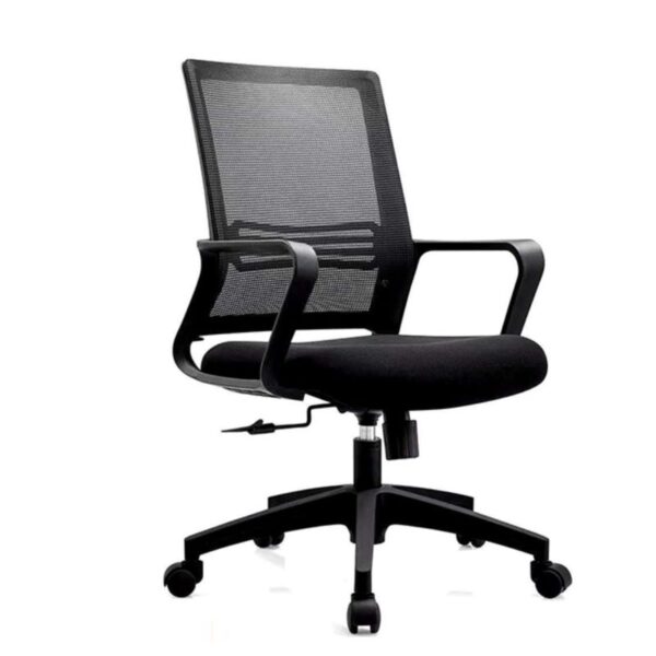 Captain Mesh Upholstered Task Chair with ergonomic design, breathable backrest, and adjustable features for comfort and support.