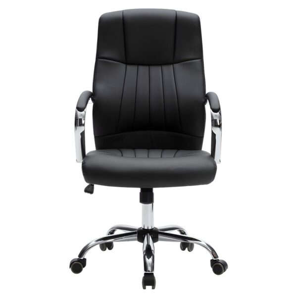 High Back Executive Leather Office Chair in a modern office setting.