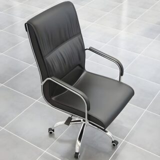 Manager’s Executive Leather Office Seat with adjustable features, padded backrest, and high-quality leather upholstery.