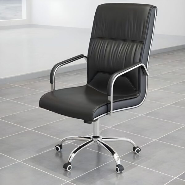 Manager’s Executive Leather Office Seat with adjustable features, padded backrest, and high-quality leather upholstery.