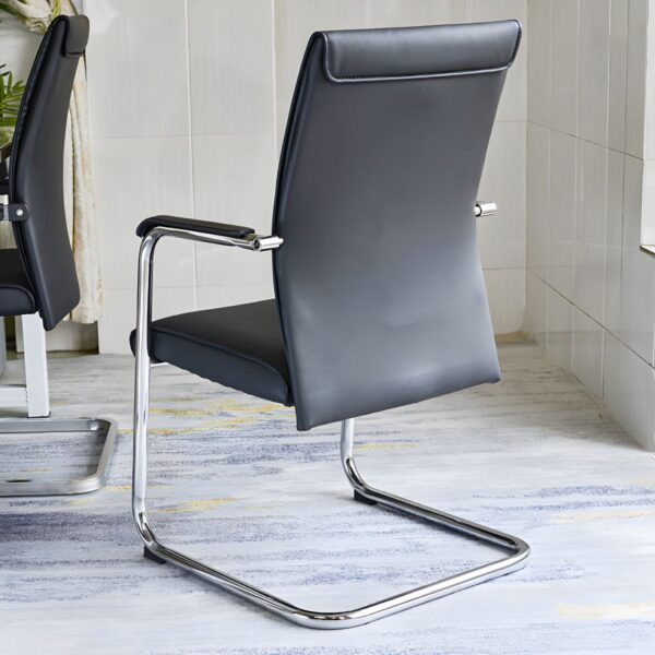 Executive Waiting Chair with Armrests, upholstered in high-quality fabric for comfort and durability.