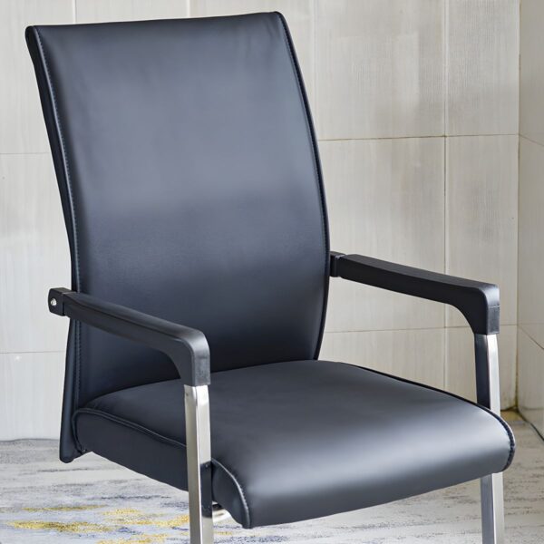 Executive Waiting Chair with Armrests, upholstered in high-quality fabric for comfort and durability.