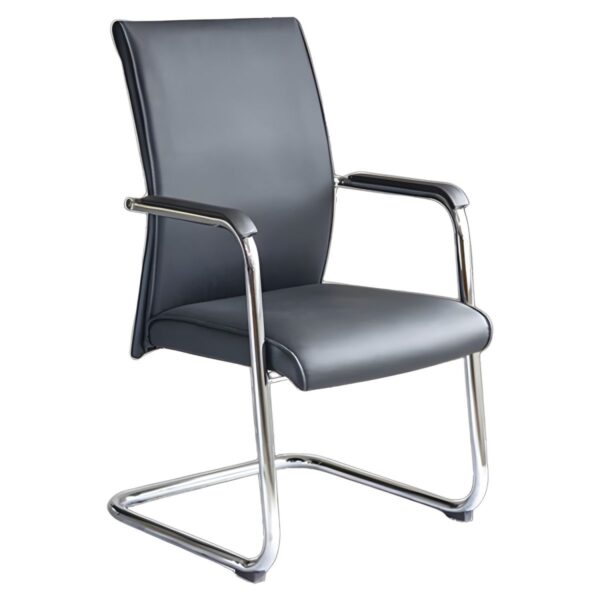 Executive Waiting Chair with Armrests, upholstered in high-quality fabric for comfort and durability.