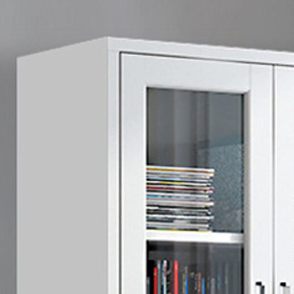 2-Door Metallic Office Safe Cabinet in a contemporary office setting.