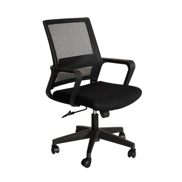 Ergonomic Medium Back Office Chair with breathable mesh back and adjustable armrests.