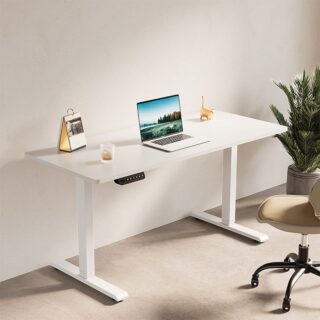 Height Adjustable Electric Standing Desk in a modern office setting.