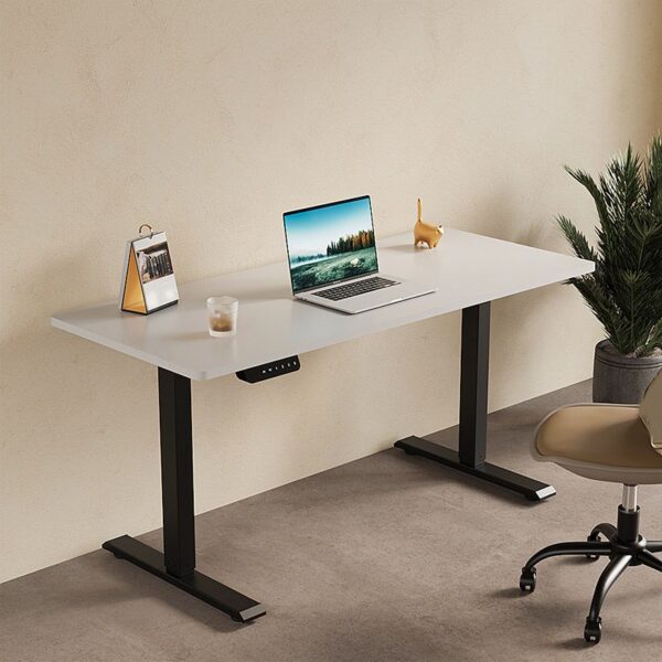 Height Adjustable Electric Standing Desk in a modern office setting.