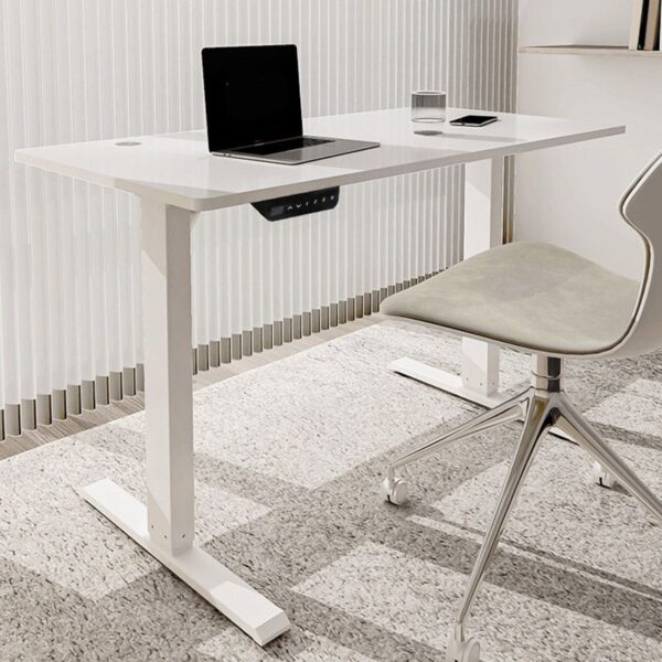 Height Adjustable Electric Standing Desk in a modern office setting.