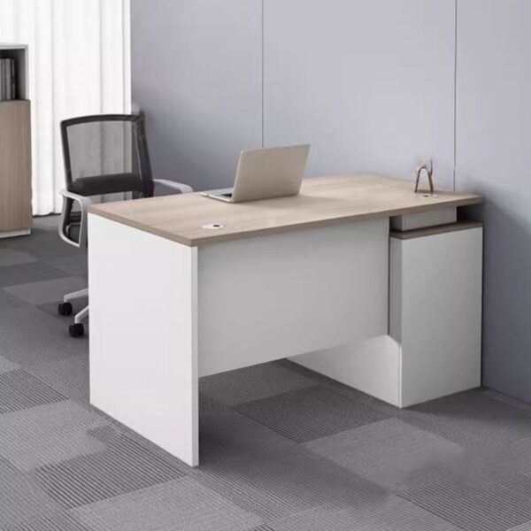 1400mm Contemporary Office Computer Desk with minimalist design, spacious surface, and sturdy frame for a modern workspace.