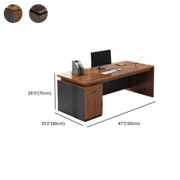 1400mm Executive Desk with Filing Cabinet and Drawer, featuring a spacious work surface and organized storage compartments.