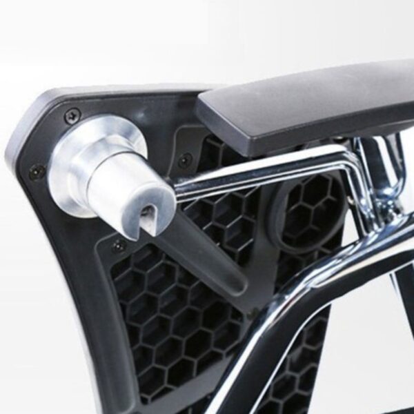 Trendy Foldable Mesh Steel Office Chair with breathable backrest and steel frame, ideal for home or office use.