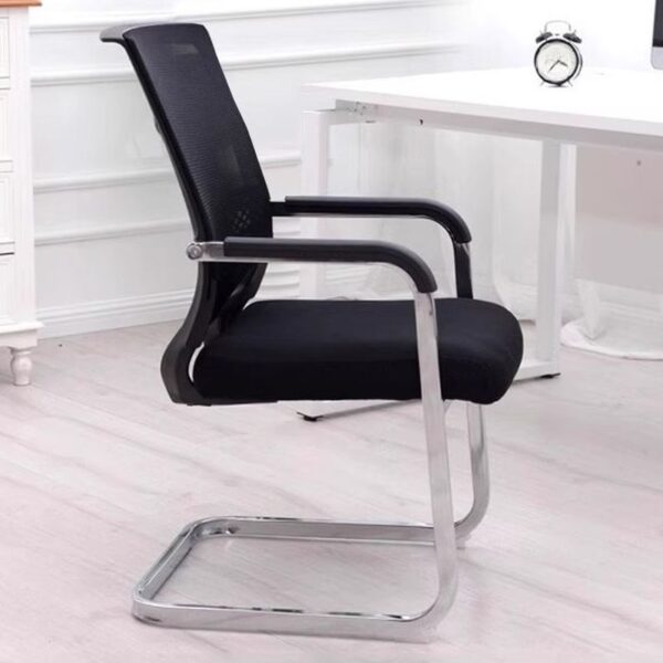 Black Mesh Executive Boardroom Office Seat with ergonomic design, lumbar support, and smooth-rolling casters.