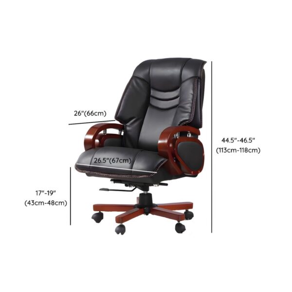 Executive Director’s Reclining Office Seat with high backrest, padded armrests, and ergonomic design.