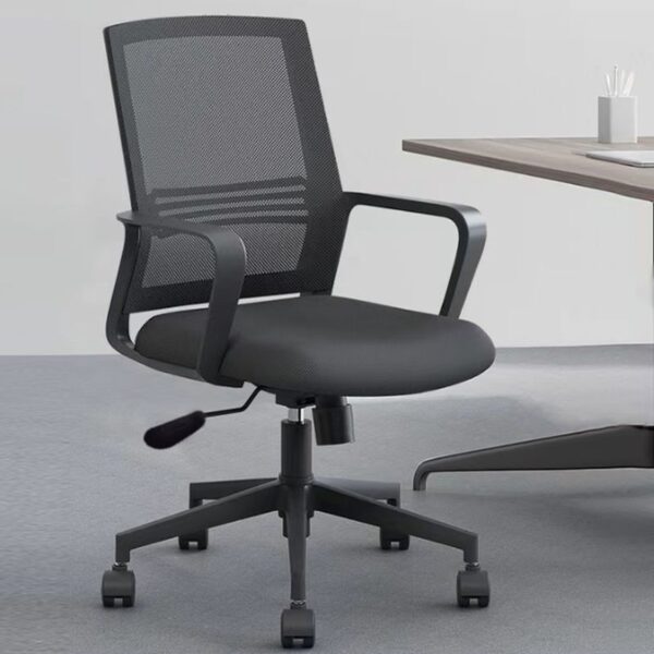 Captain Mesh Upholstered Task Chair with ergonomic design, breathable backrest, and adjustable features for comfort and support.