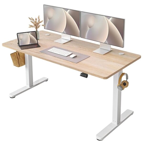 1.4 Meters Electric Sit-Stand Desk with adjustable height for home or office use, ergonomic design.