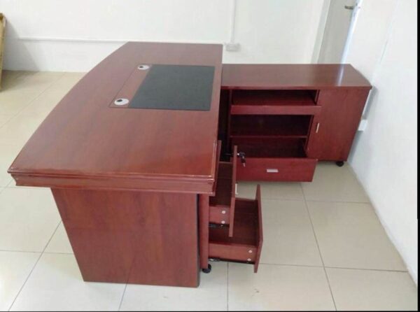 1800mm Boss Executive Office Table in a modern office setting.