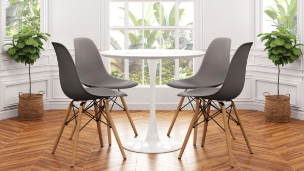 Whether you're hosting guests or enjoying a quiet meal with family, the 4-Seater Tulip Round Dining Table elevates your dining experience with its charm and sophistication.