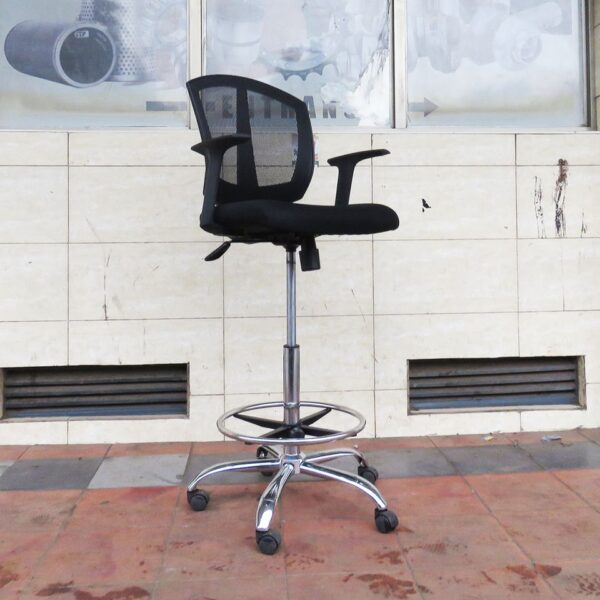 High Reception Office Counter Seat with cushioned upholstery and durable frame, designed for modern office spaces.