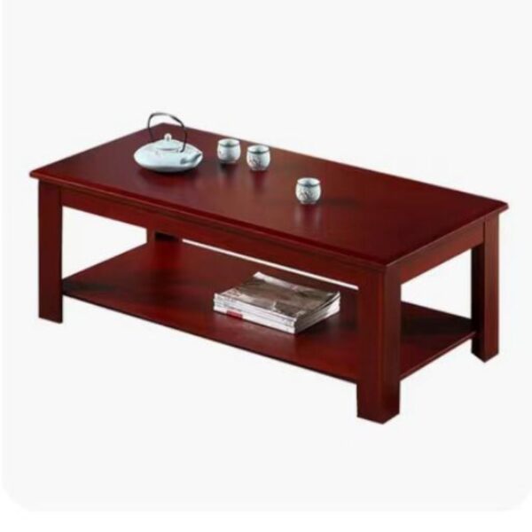 Simple Executive Wooden Tea Table with sleek design, durable wood, and modern minimalistic appeal.