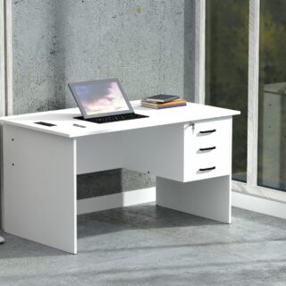 1200mm Home Office Computer Study Desk with modern design, spacious surface, and cable management system.