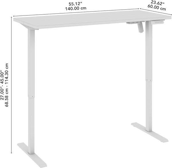 1200mm Height Adjustable Electric Desk with smooth electric height adjustment, ergonomic design, and spacious surface.