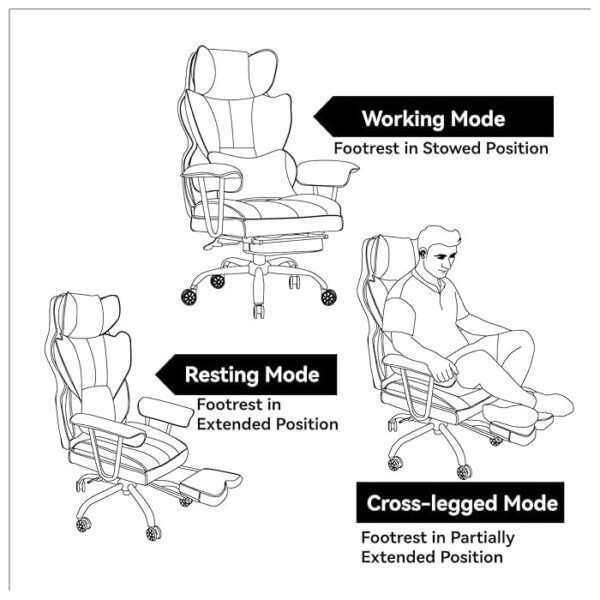 Director's Executive Office Leather Seat with high backrest, adjustable features, and polished chrome base.