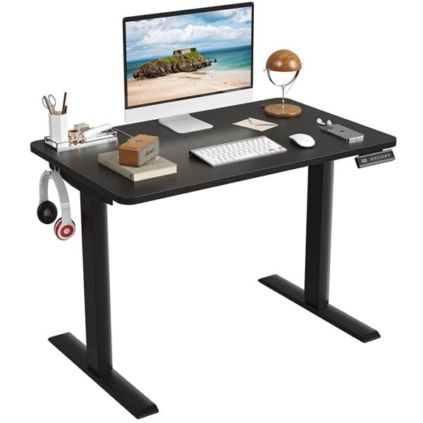 1400mm Height-Adjustable Electric Office Desk with a spacious surface and electric motor for effortless sitting or standing adjustments.