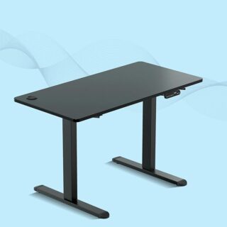 1200mm Electric Height Adjustable Desk with motorized height adjustment, spacious tabletop, and modern design.