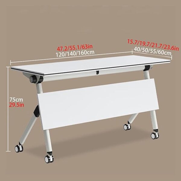 Upgrade your workspace with the 120cm Pedestal Foldable Office Table and enjoy a functional and adaptable solution for your office needs.