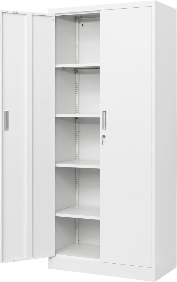 Upgrade your office organization with the Modern 2-Door Steel Filing Cabinet, combining style, security, and practicality for a clutter-free environment.