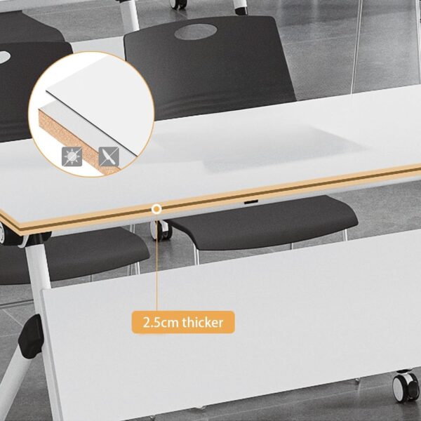 Upgrade your workspace with the 120cm Pedestal Foldable Office Table and enjoy a functional and adaptable solution for your office needs.