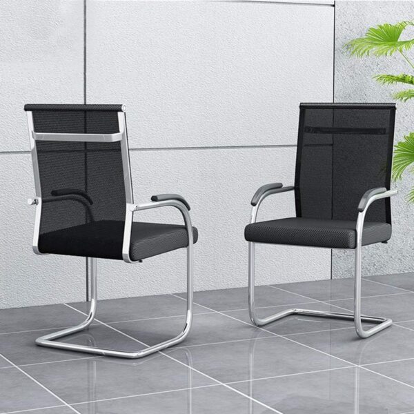 Stylish Mesh Modern Conference Office Chair with breathable back and ergonomic design.